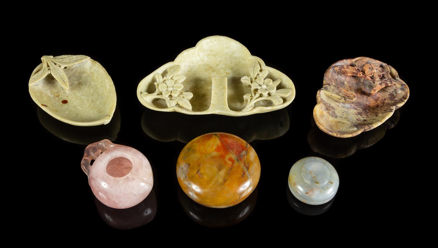 Six Chinese Stone Scholar's Objects
