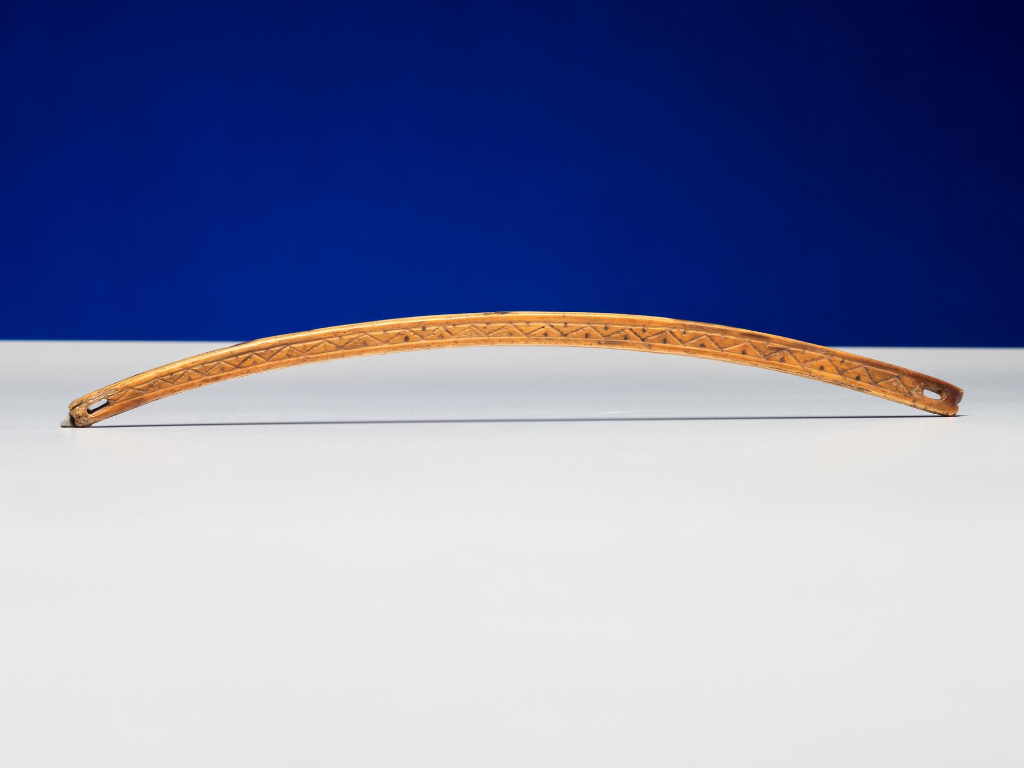 Inupiat Decorated Pump Drill Bow