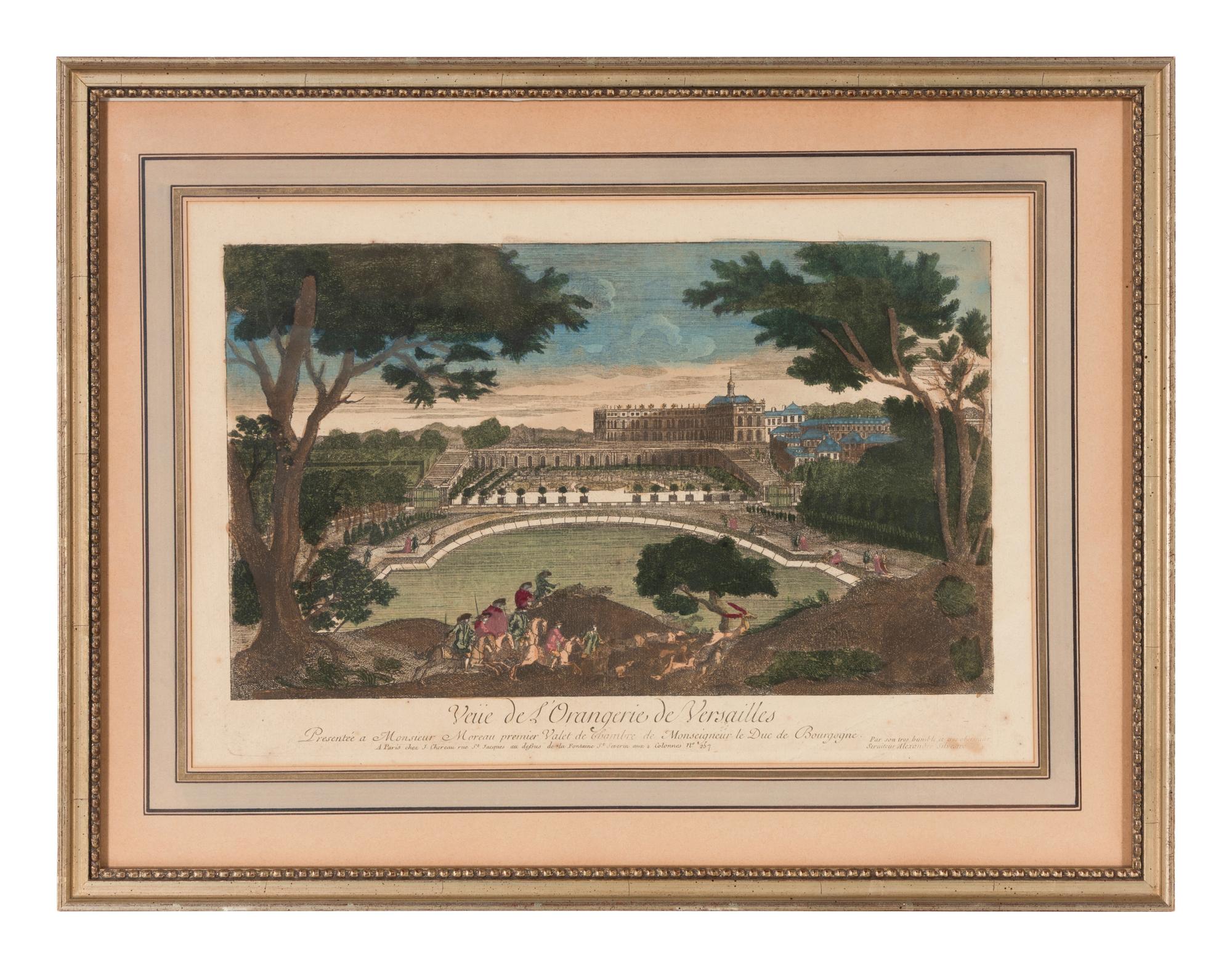 A Group of Eight Hand Colored Topographical Engravings
