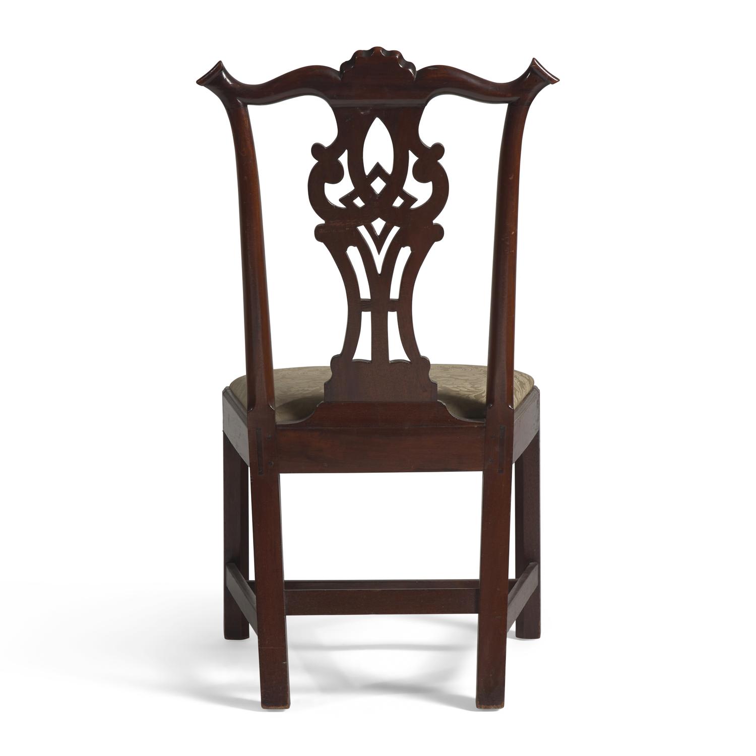 A Chippendale Carved Mahogany Side Chair