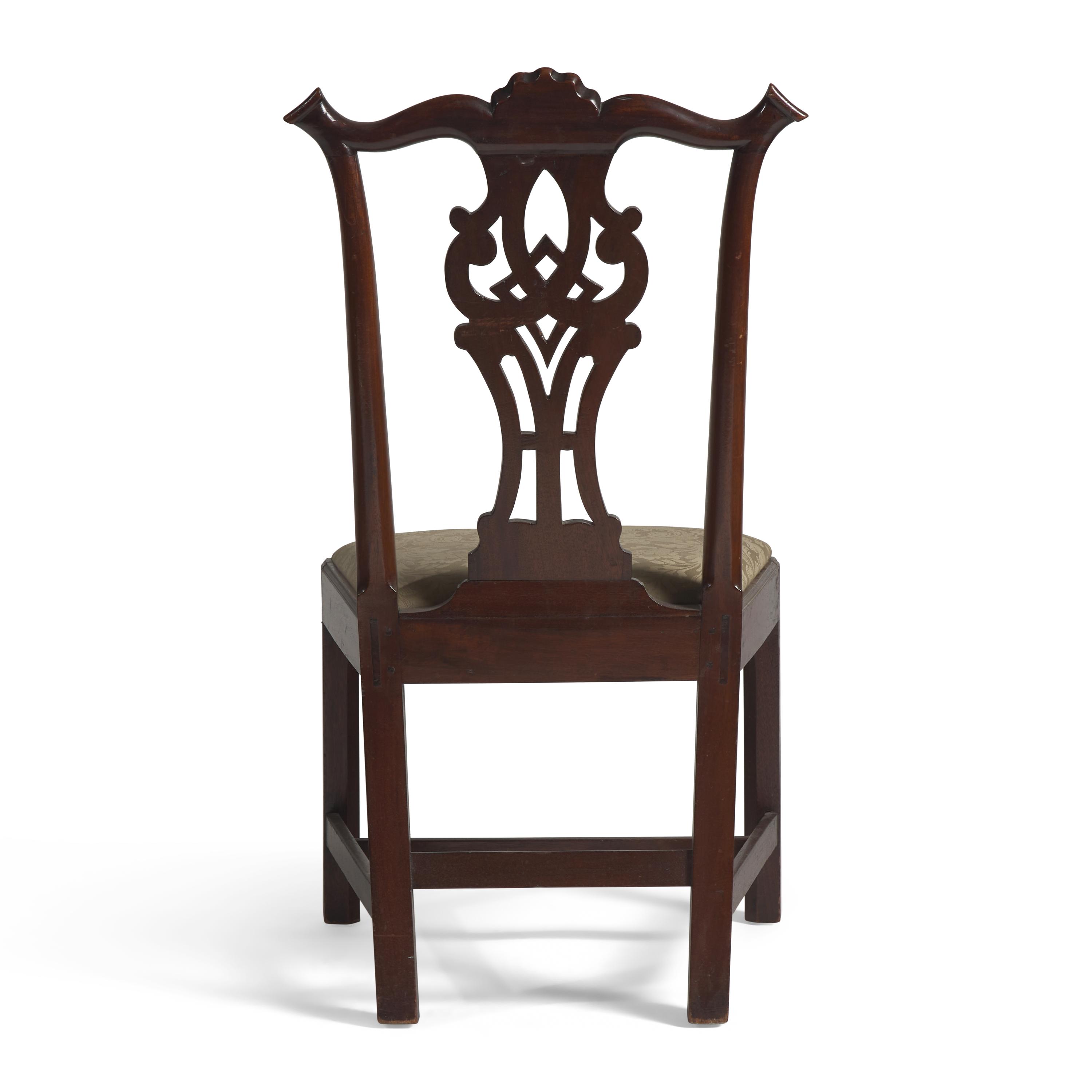 A Chippendale Carved Mahogany Side Chair