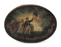 A Patriotic Paint Decorated Pantry Box