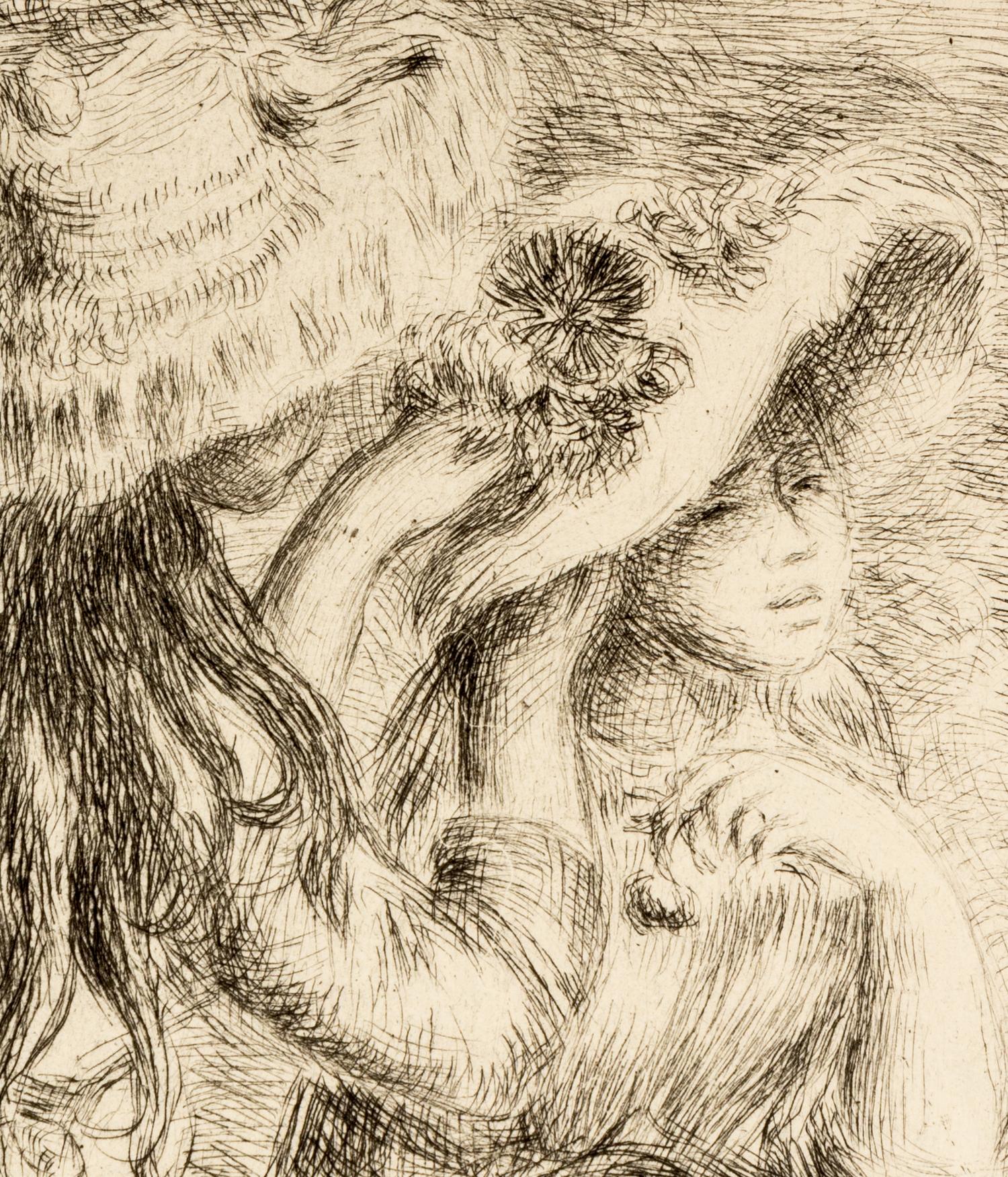 A Pair of Etchings ( Sur la Plage à Berneval, ca. 1892 and Le chapeau épinglé , ca. 1894)