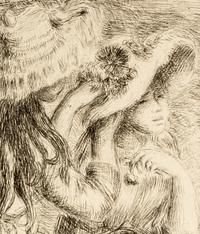 A Pair of Etchings ( Sur la Plage à Berneval, ca. 1892 and Le chapeau épinglé , ca. 1894)