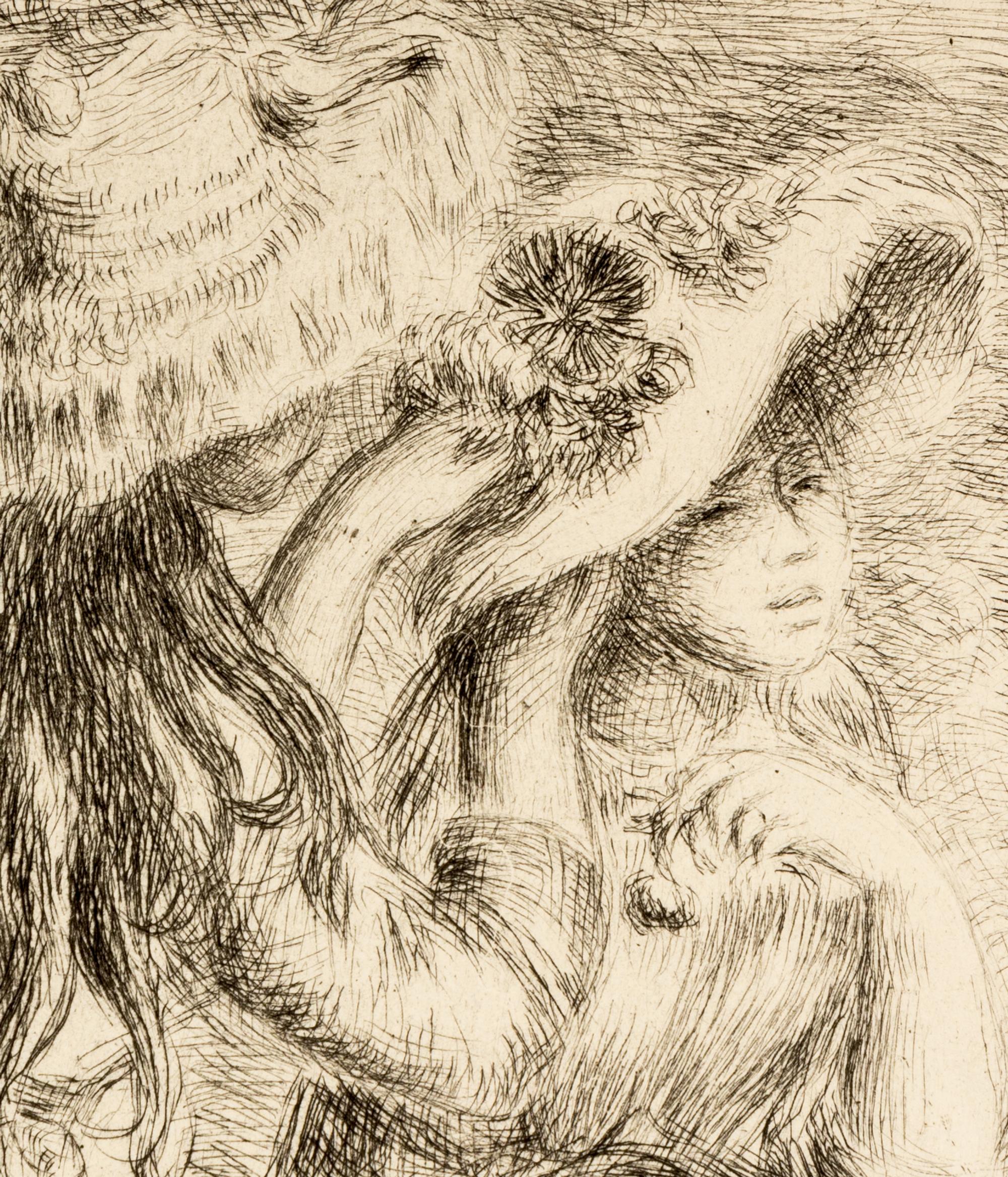 A Pair of Etchings ( Sur la Plage à Berneval, ca. 1892 and Le chapeau épinglé , ca. 1894)