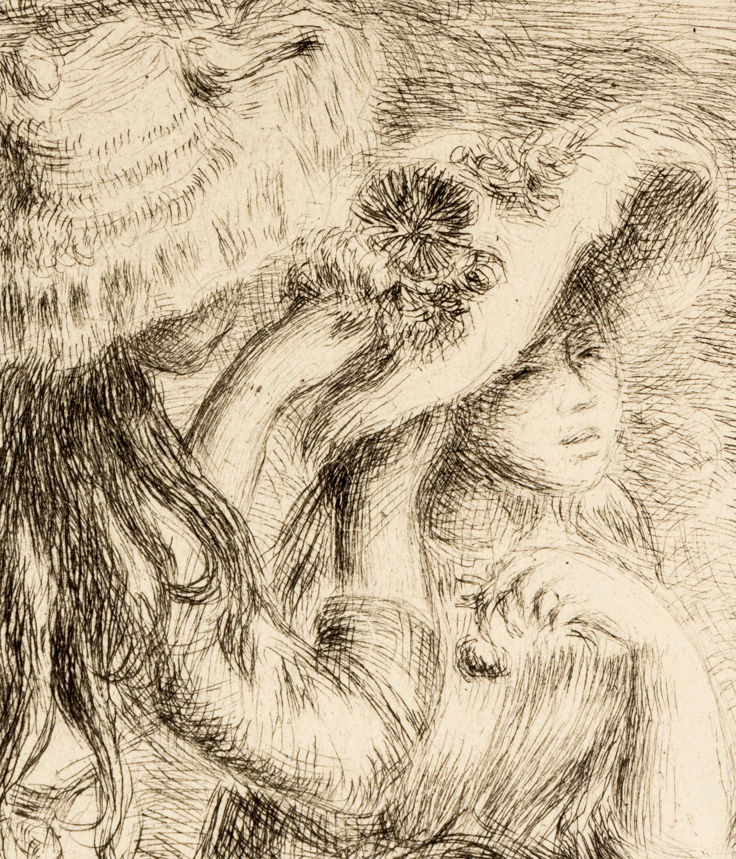 A Pair of Etchings ( Sur la Plage à Berneval, ca. 1892 and Le chapeau épinglé , ca. 1894)