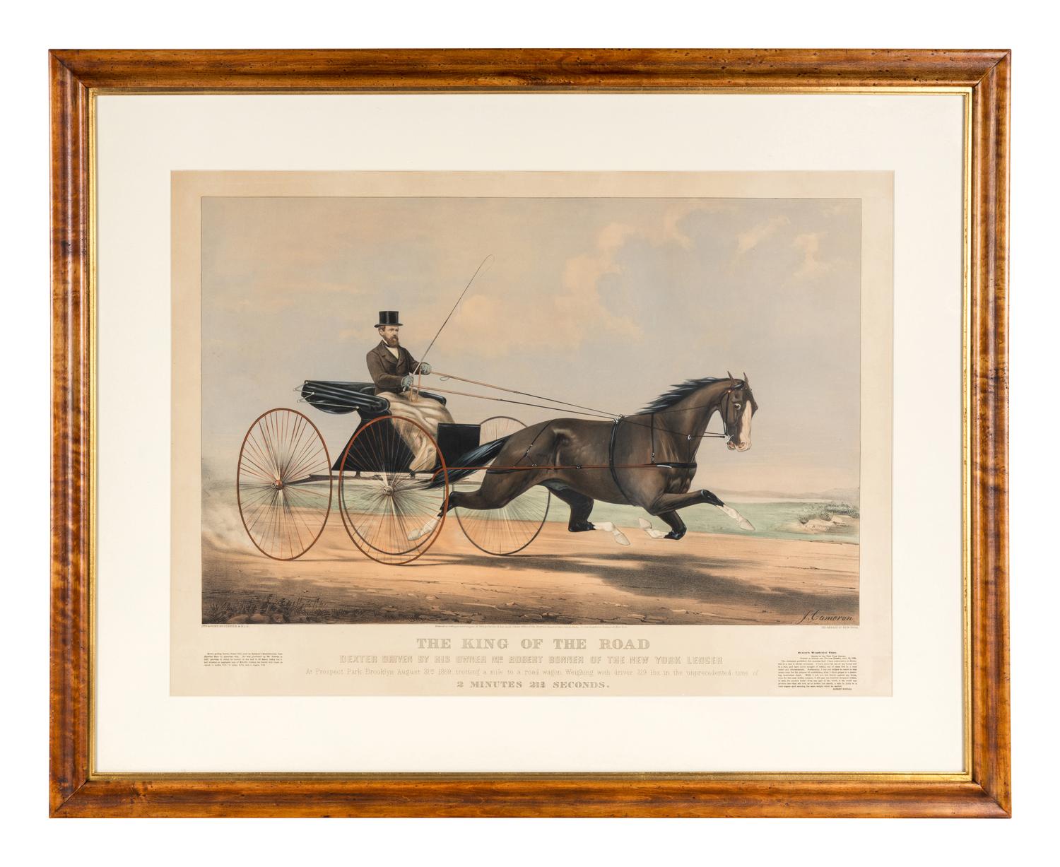 [HORSE RACING SCENES] -- CURRIER and IVES, publishers -- After John Cameron, or Scott Leighton