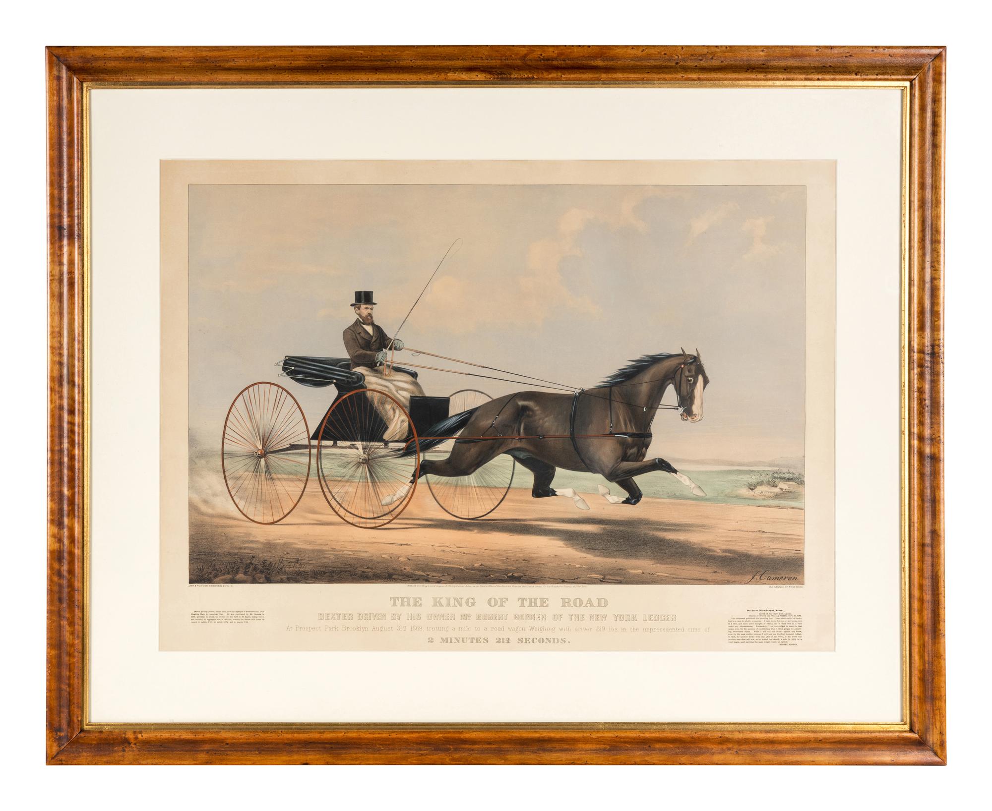 [HORSE RACING SCENES] -- CURRIER and IVES, publishers -- After John Cameron, or Scott Leighton