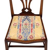 Eight George III Style Walnut Dining Chairs