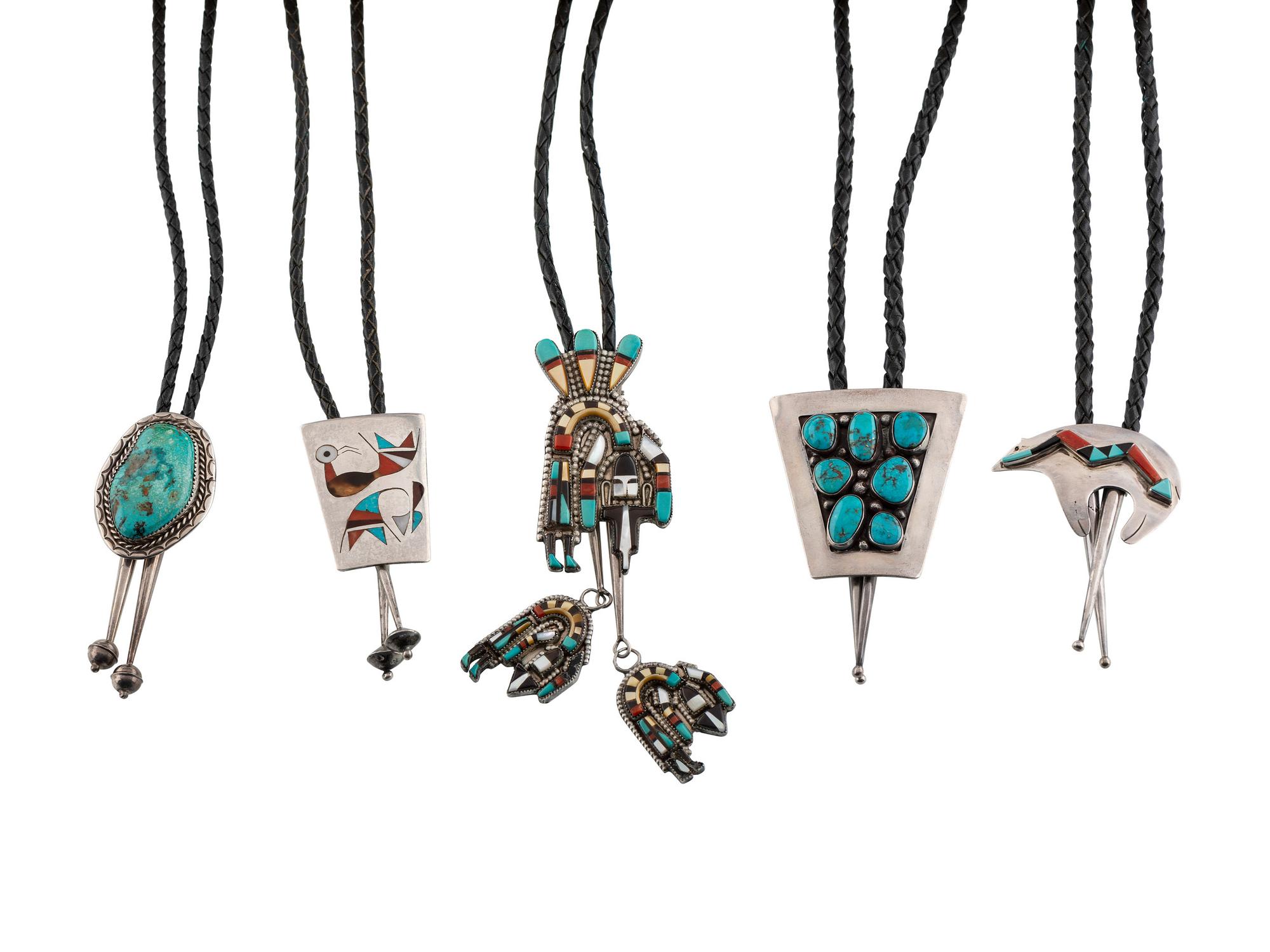 Navajo and Zuni Bolo Ties