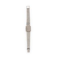 TIFFANY & CO., WHITE GOLD WATCH WITH DIAMOND BEZEL
