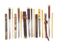 Five Sets of Chinese Chopsticks and Knives