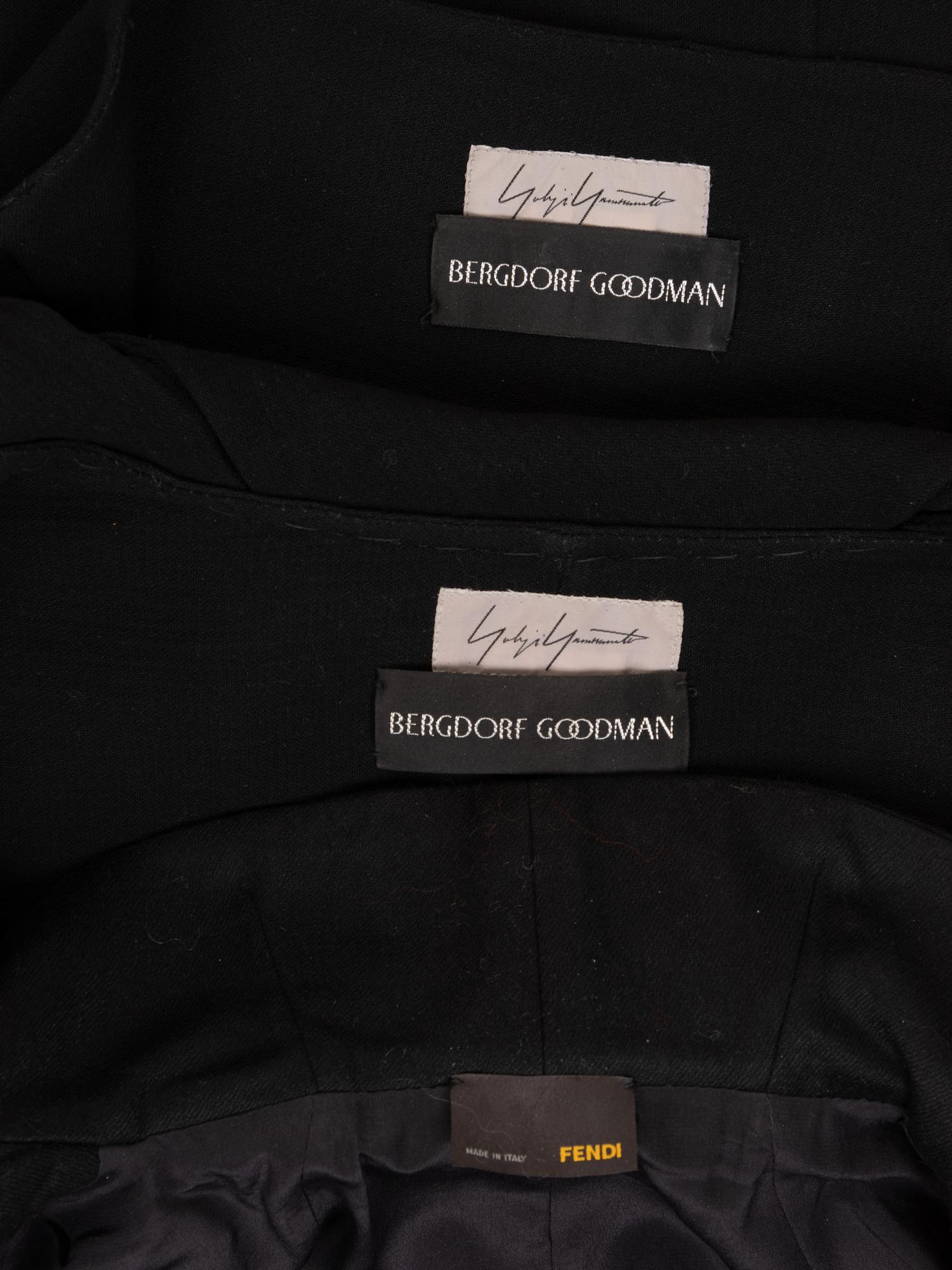 Three Designer Pieces: One Fendi Jacket and One Two-Piece Yohji Yamamoto Skirt Suit, 2000-10s