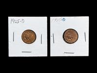 Two 1925-D Indian Head $2.50 Gold Coins