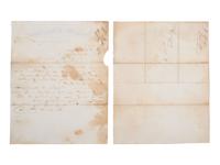 [CIVIL WAR]. A group of 2 letters discussing hiring African Americans on the Mississippi Central Railroad. Canton, MS, 1860s.