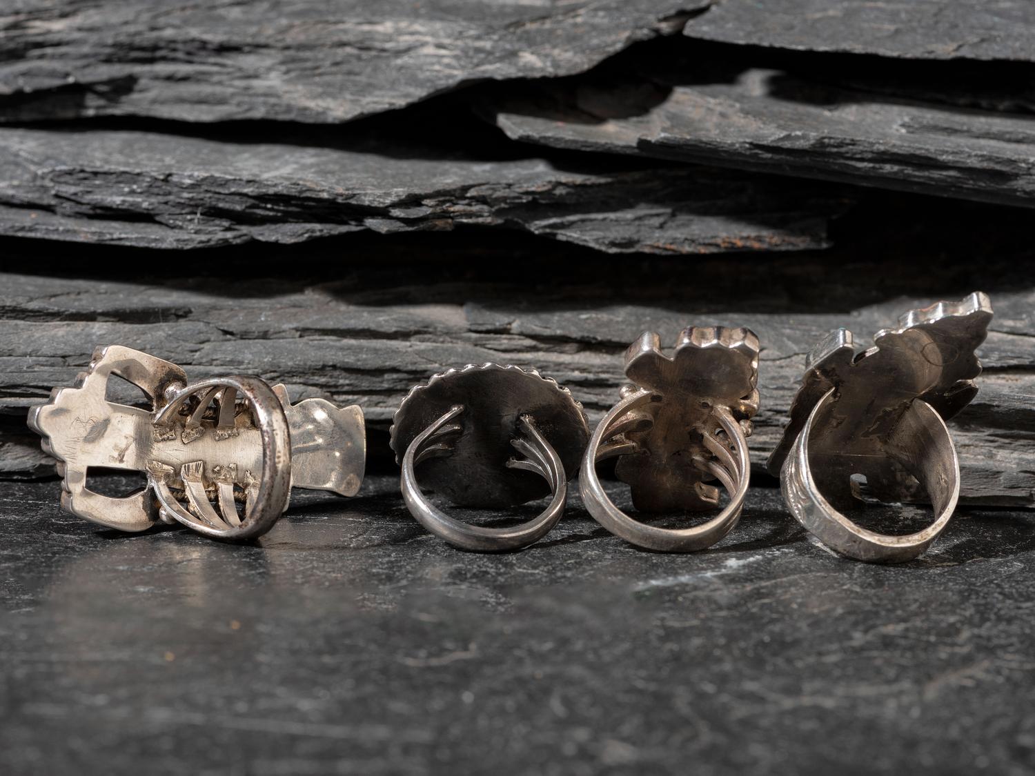 Zuni Mosaic Inlay Rings