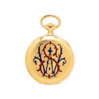 PATEK PHILIPPE, 18K YELLOW GOLD LARGE 'GONDOLO' POCKET WATCH, CIRCA 1905