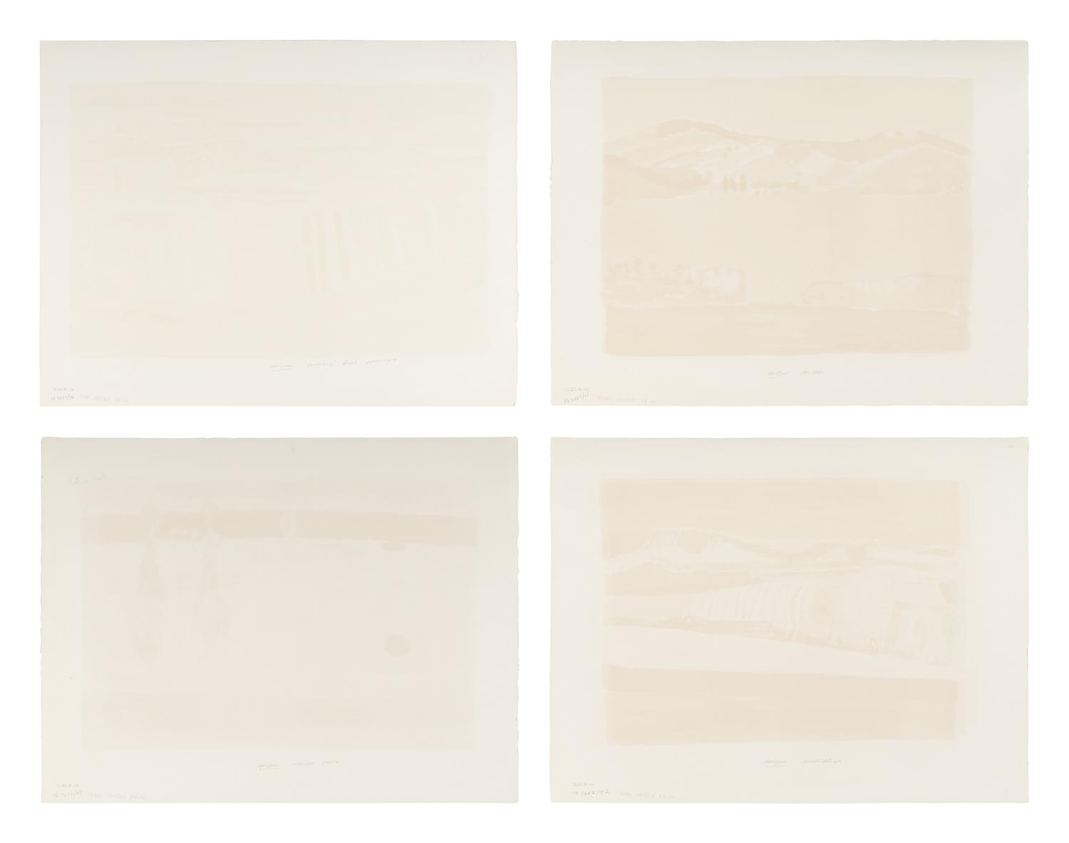 A Group of Four Prints ( Untitled Blue Landscape; Paysage; Nature Morte; Cortablon) , 1969