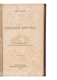 LINCOLN, Abraham (1809-1865). Signature "Abraham Lincoln", cut from a document. N.d.