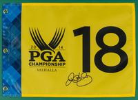 A Rory McIlroy Single Signed Autograph 2014 PGA Championship Flag (JSA Authenticated)
