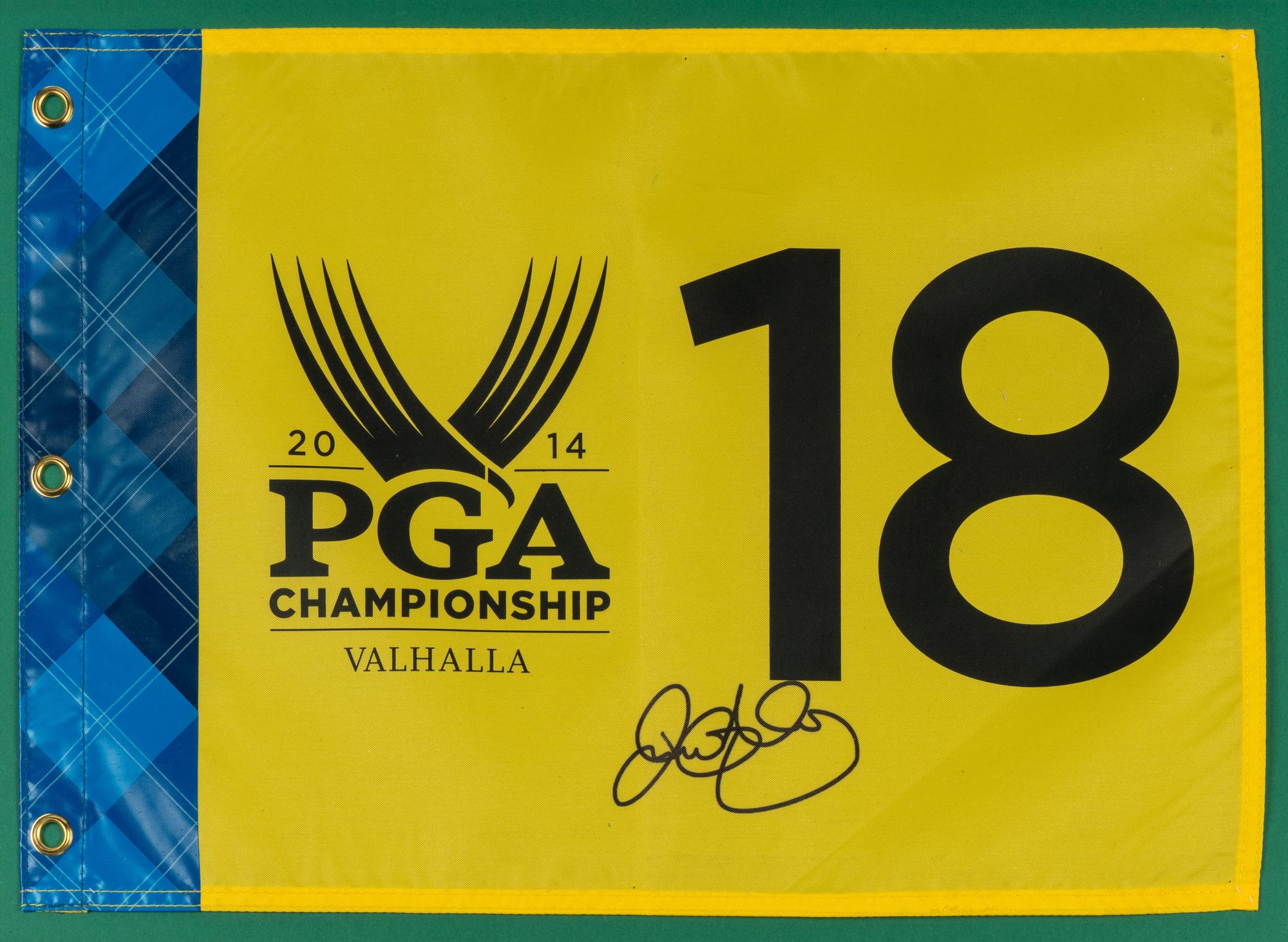 A Rory McIlroy Single Signed Autograph 2014 PGA Championship Flag (JSA Authenticated)