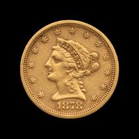 An 1878-S Liberty Head $2.50 Gold Coin