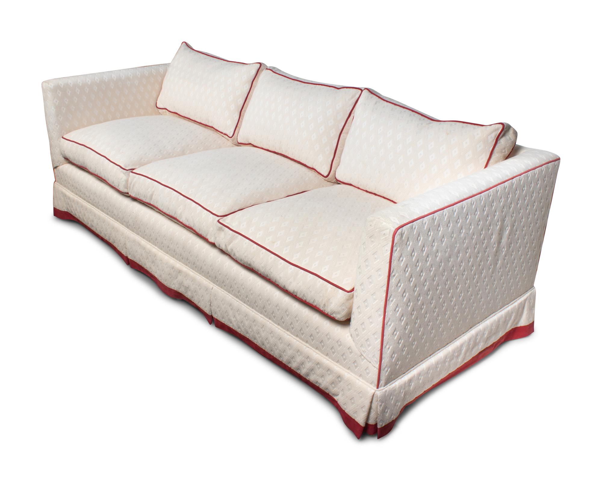 An Upholstered Three-Seat Sofa