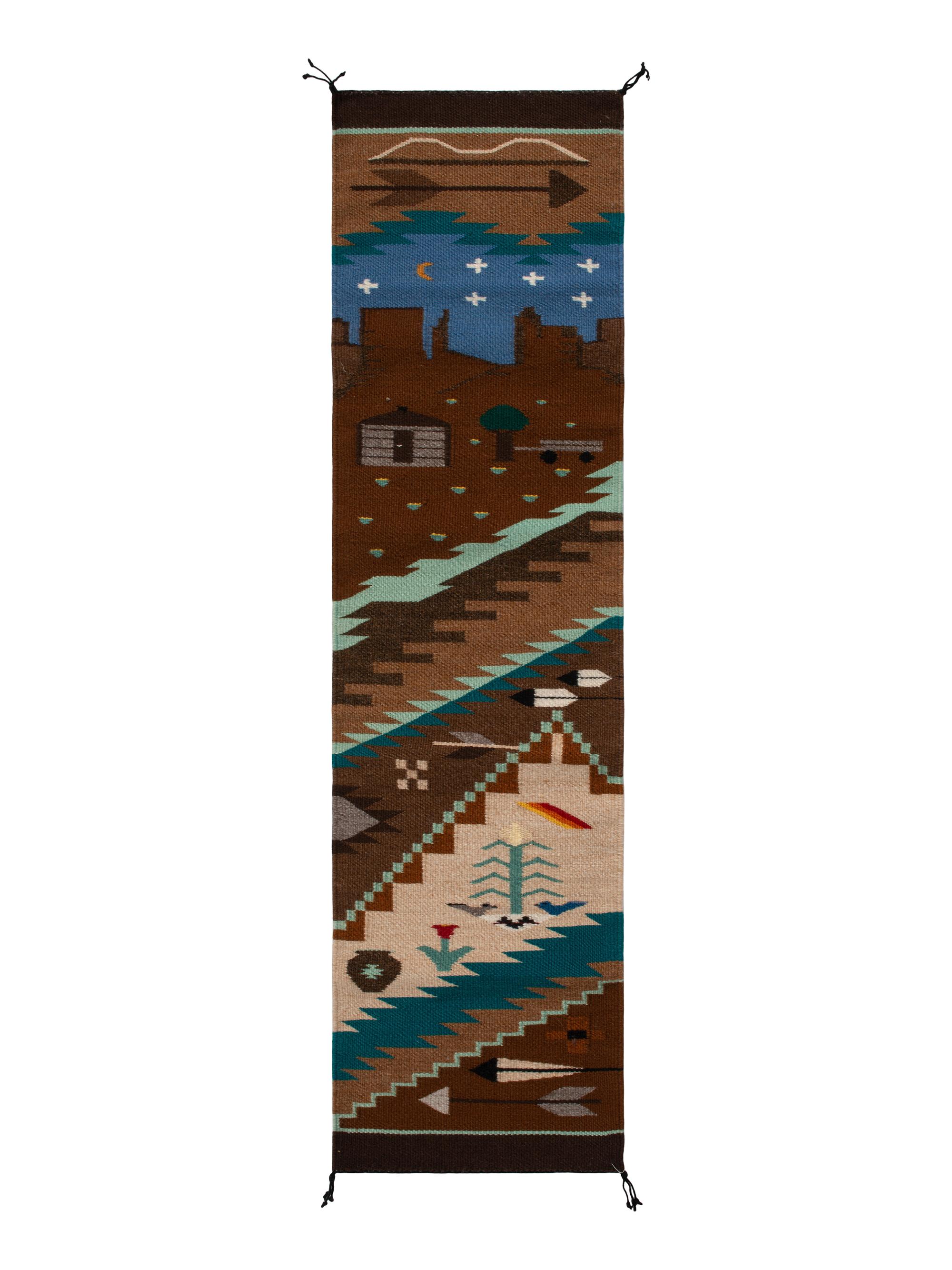 Navajo Pictorial Weaving, Day and Night