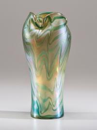 An Iridescent Glass Vase, attributed to Wilhelm Kralik