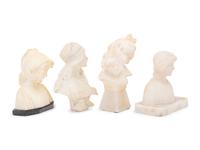 Four Italian Alabaster Busts