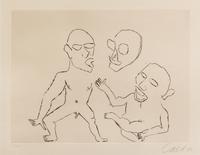 Alexander Calder, (American, 1898-1976), Untitled (2 plates from Santa Claus by E.E. Cummings), 1974