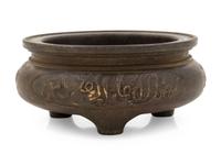 A Bronze Circular Incense Burner