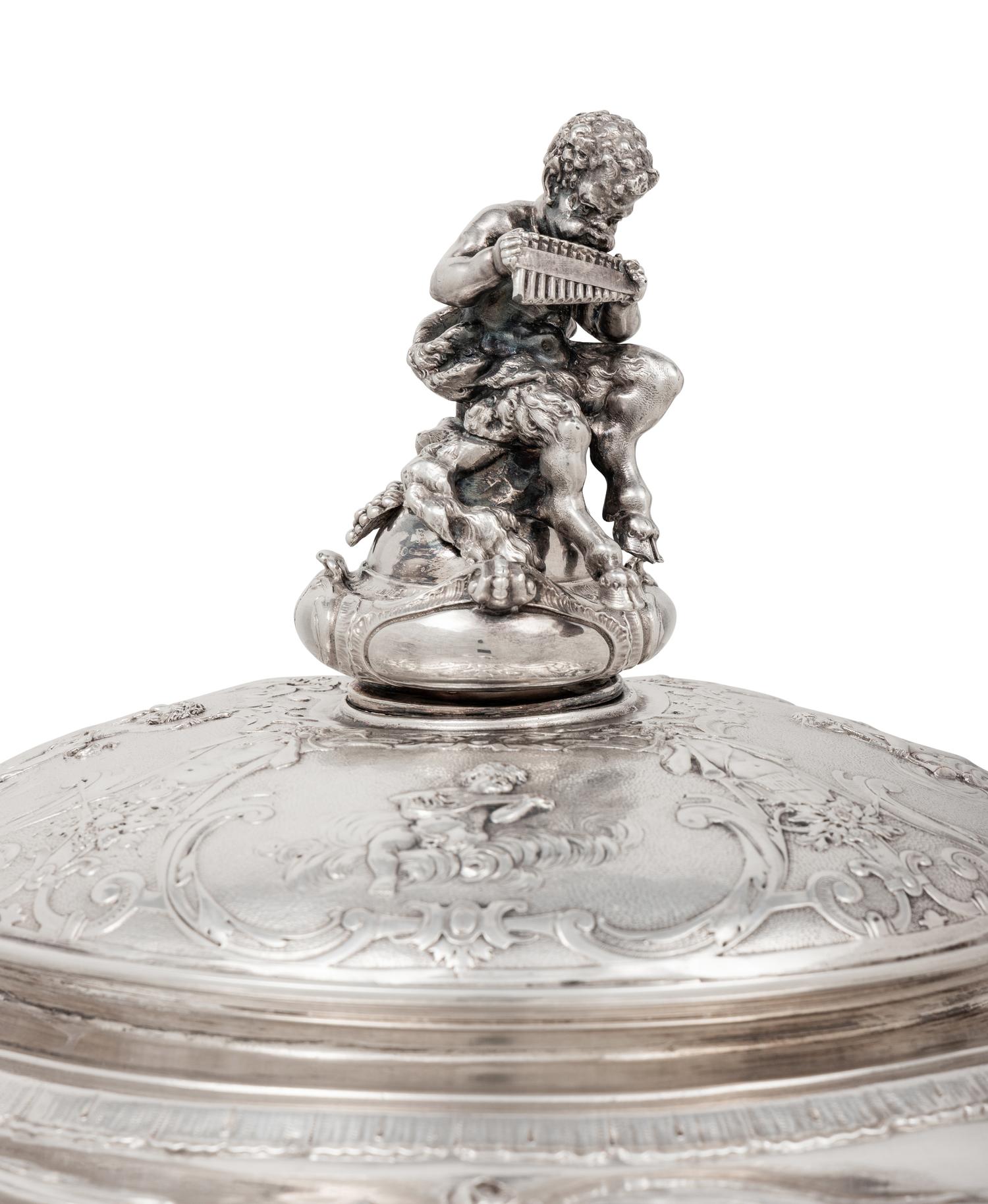 A German Silver-Plate Tureen
