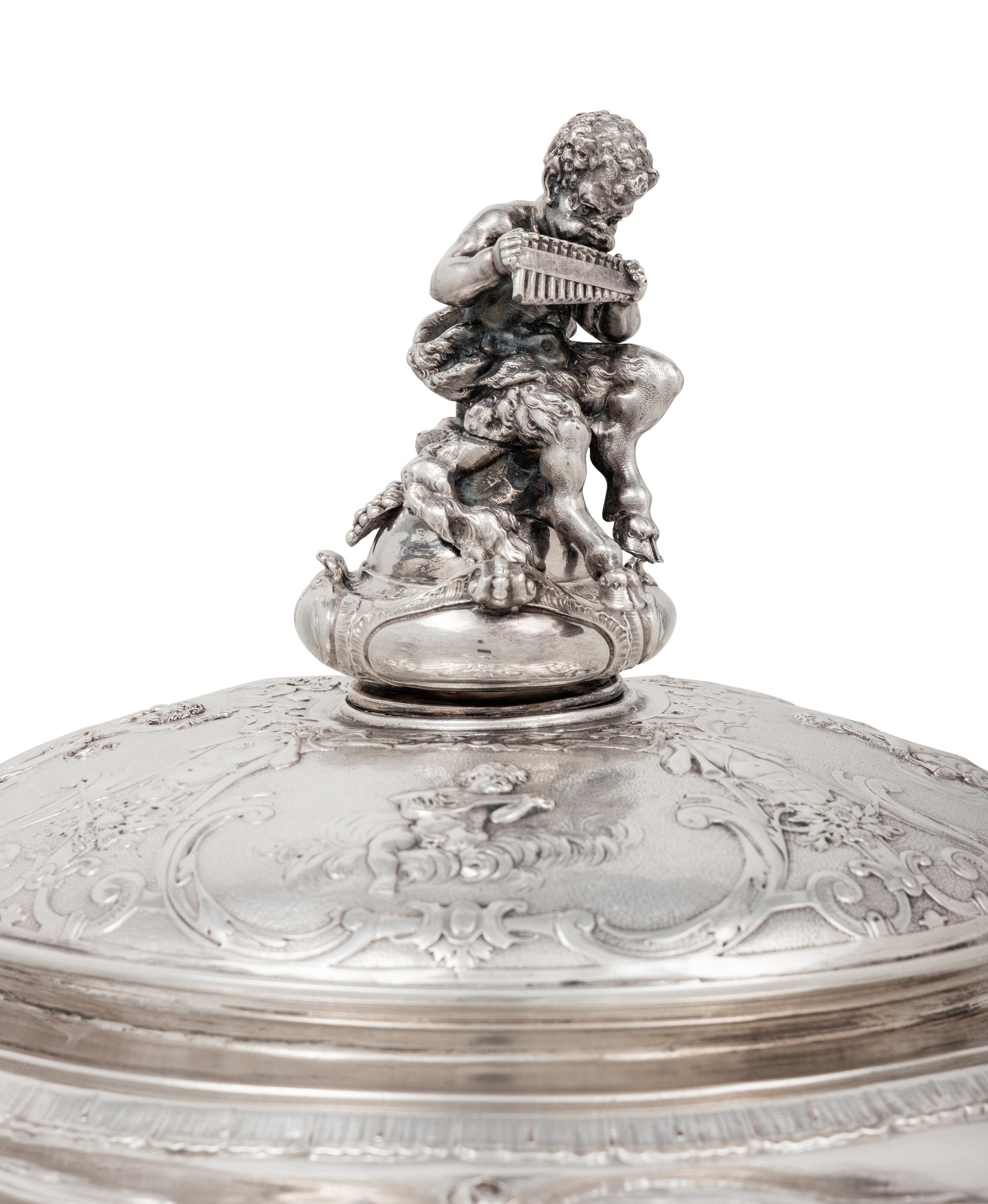 A German Silver-Plate Tureen