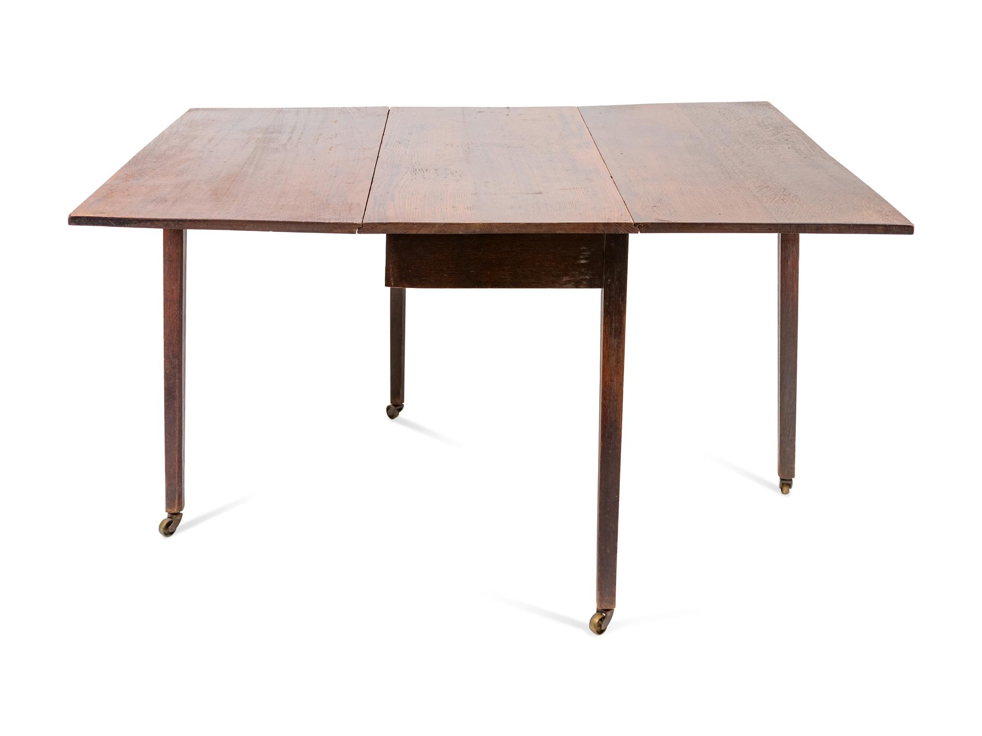 A George III Oak Drop-Leaf Table