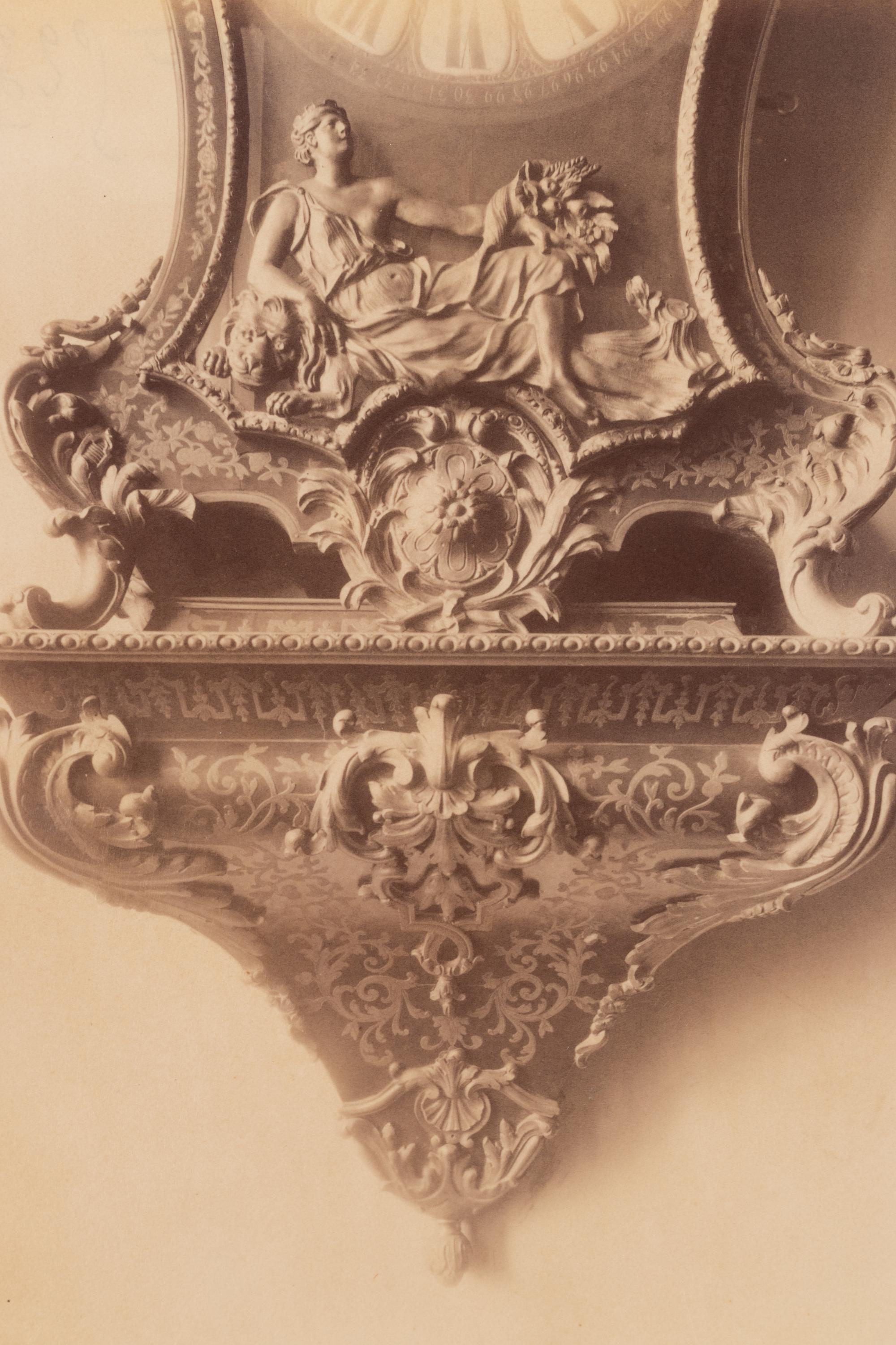 A group of six photographs depicting early 20th Century Parisian architectural details (Saints-Gervais-et-Protais, 1903-1904; Ambassade d'Autriche, 57 rue de Varenne, 1905; La Monnaie-quai Conti [5234], 1905-1906; Hôtel de Roquelaure, boulevard Saint-Germain, 246, 1905-1906; Hôtel de la Duchesse, de Narbonne, rue Varenne 45, 1907; [Cluny–Diane Chasseresse. Art Français. École J. Goujon], 1911)