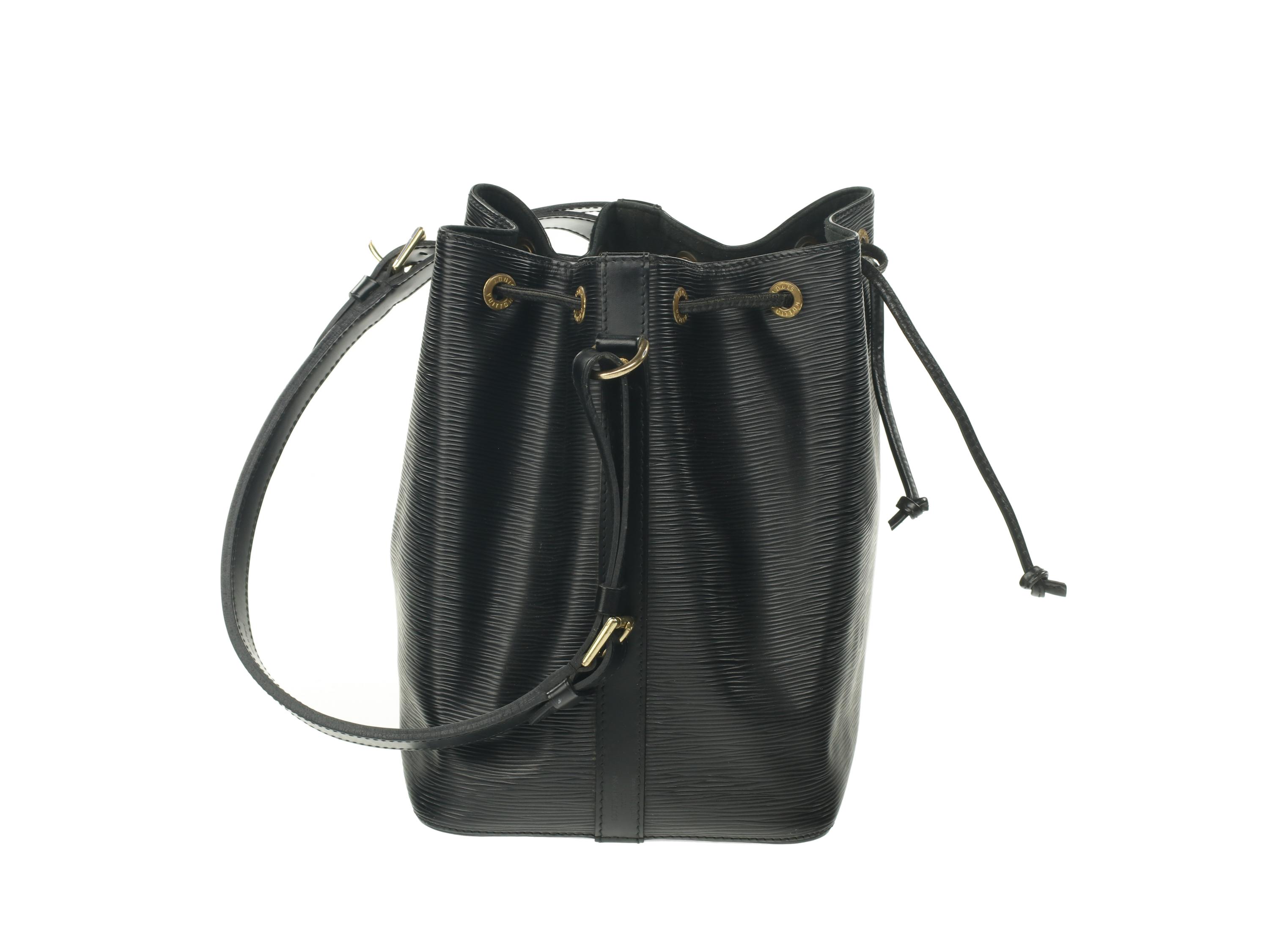Louis Vuitton Noé Bag in Black Epi Leather