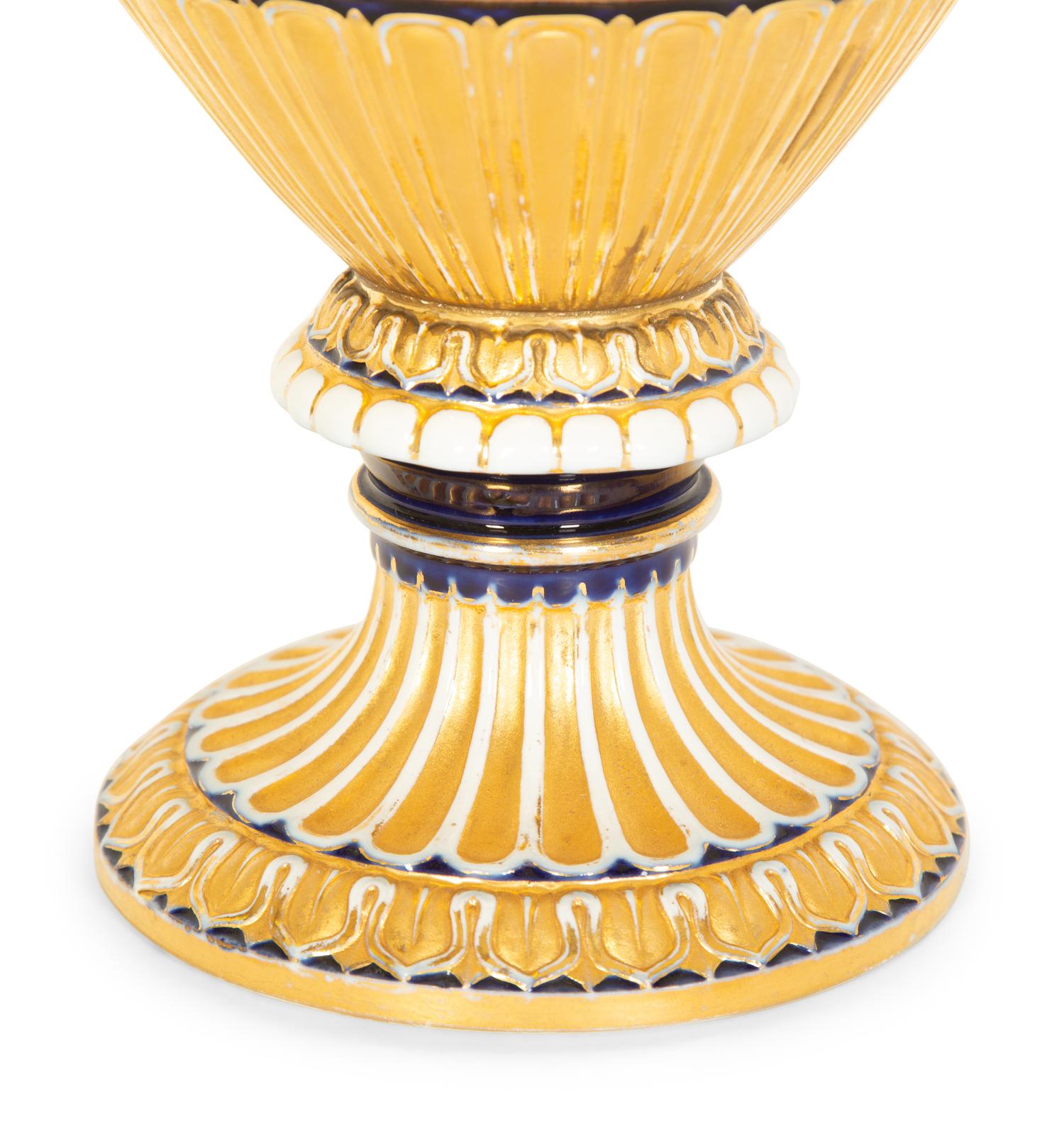 A Meissen Snake-Handled Porcelain Vase