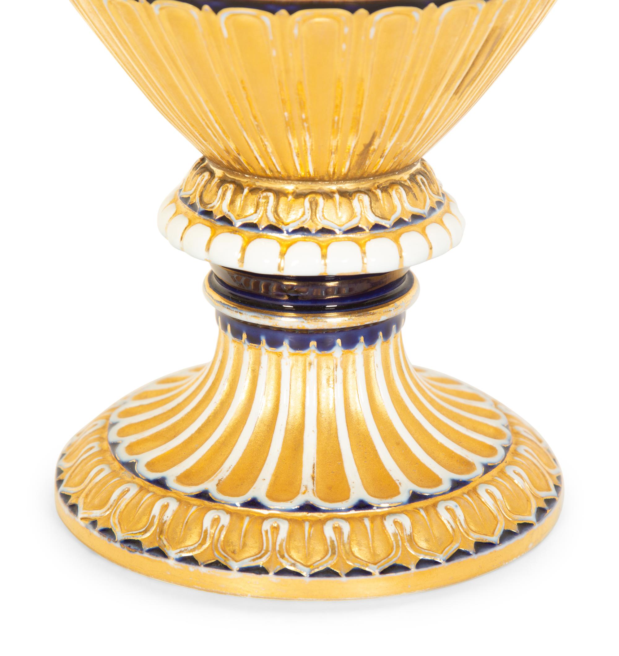 A Meissen Snake-Handled Porcelain Vase