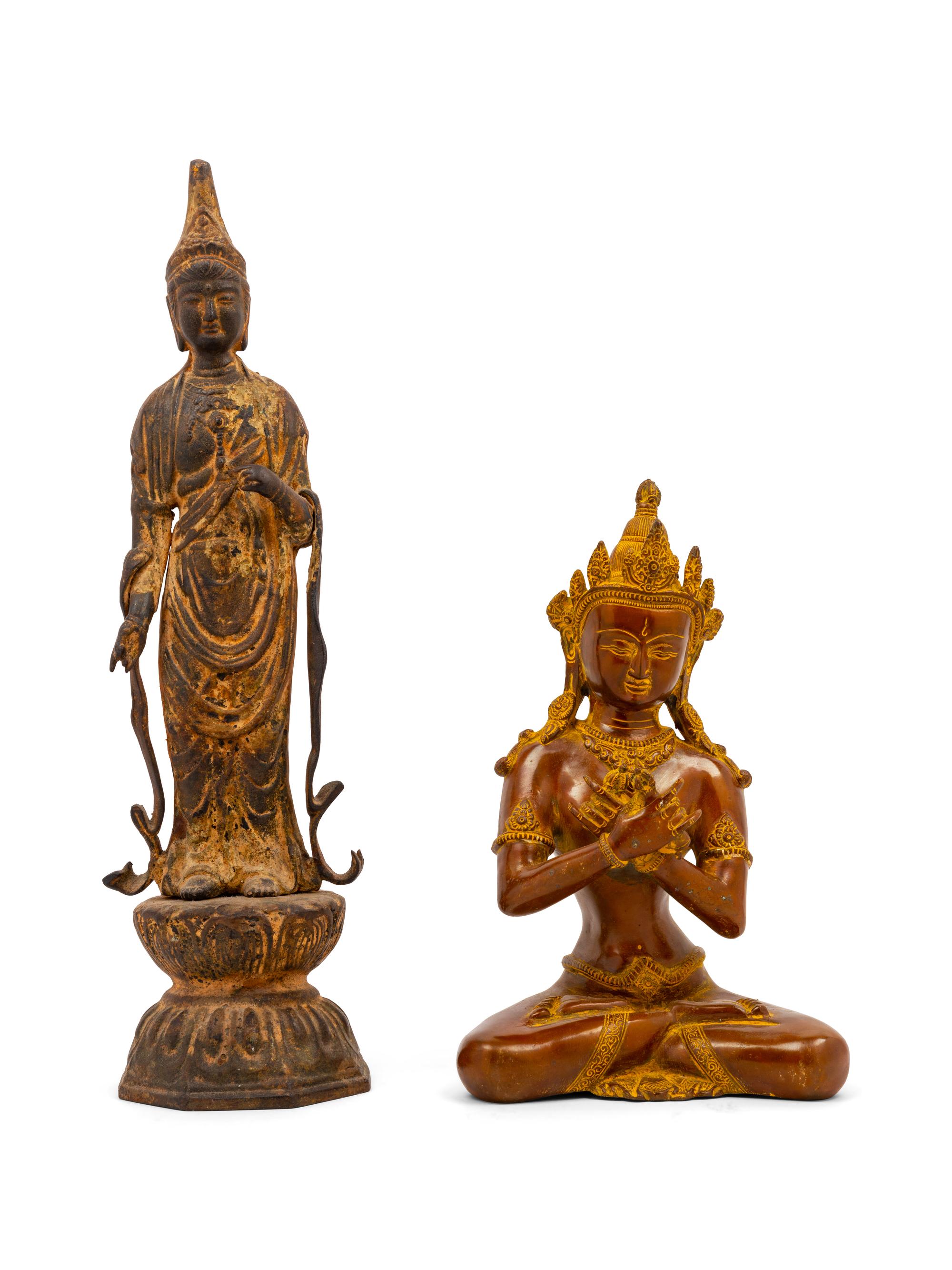 Two Sino-Tibetan Bronze Figures