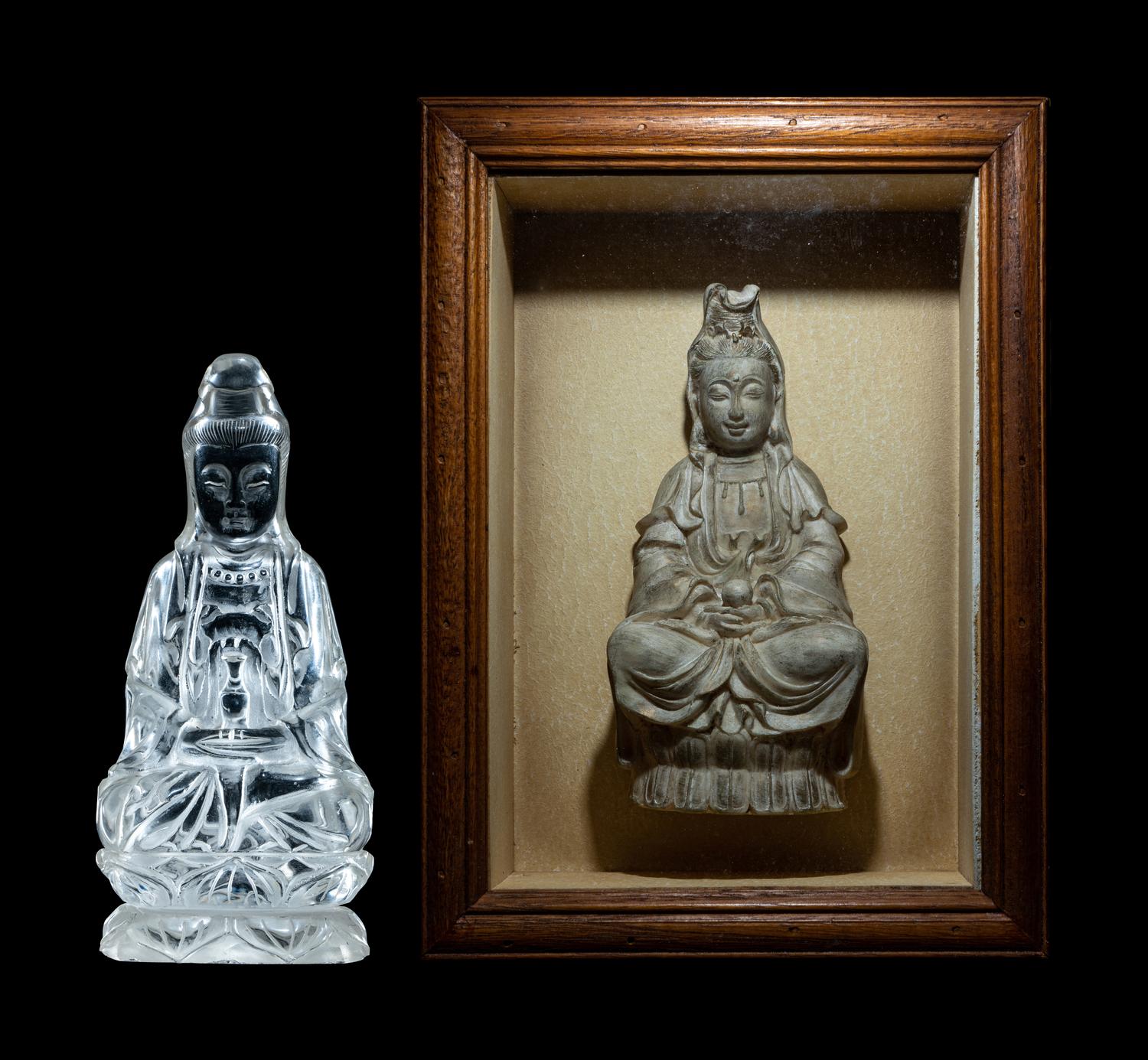 Two Chinese Figures of Guanyin