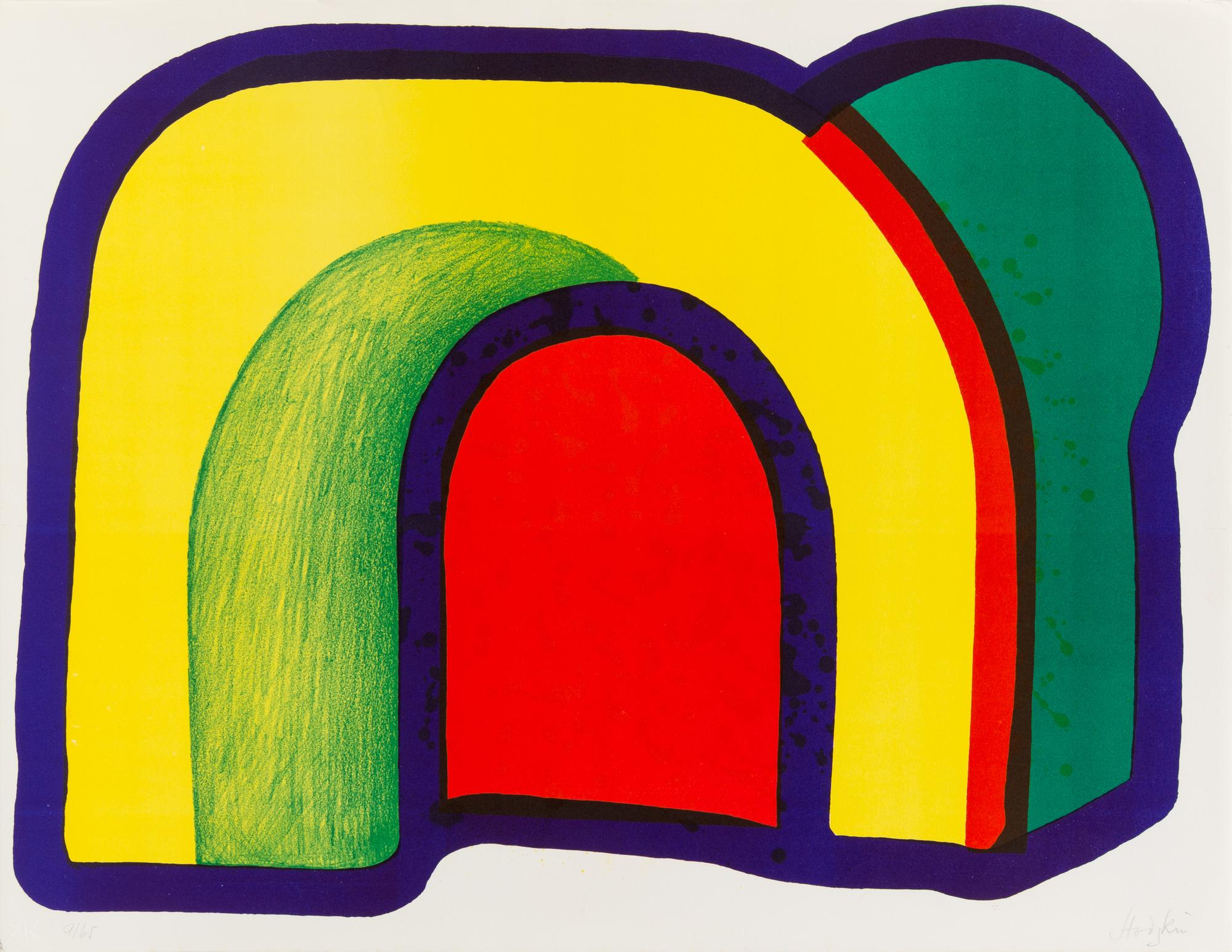Howard Hodgkin, (British, 1932-2017), Composition with Red (from Europaeische Graphik VII), 1971
