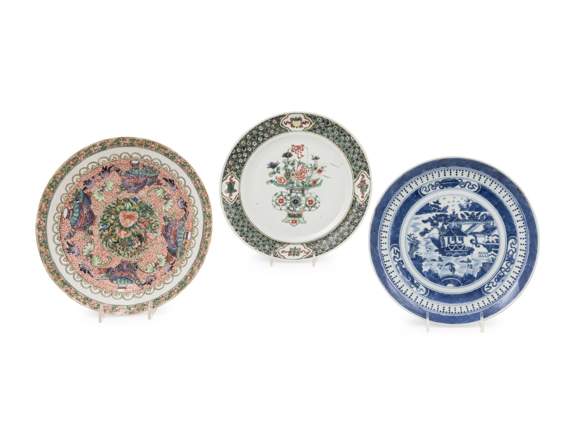 Five Chinese Porcelain Plates