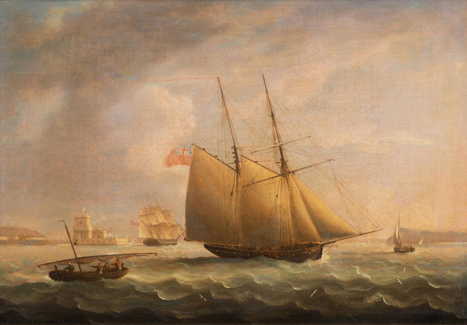 His Majesty’s Ships Off the Tower of Belem