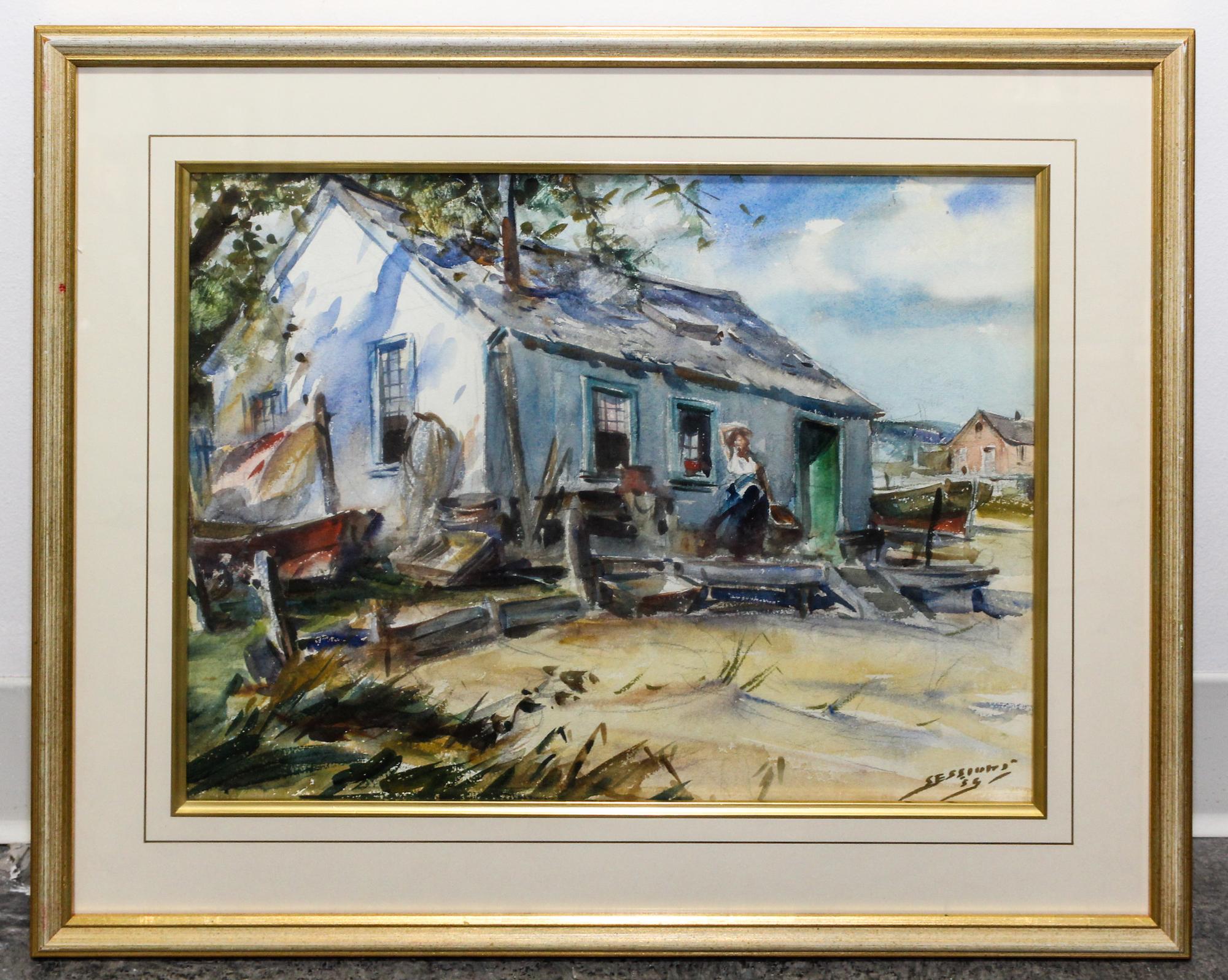 James Milton Sessions, (American, 1882–1962), Boathouse, 1935