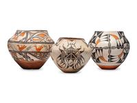 Acoma Pottery, Insects and Birds