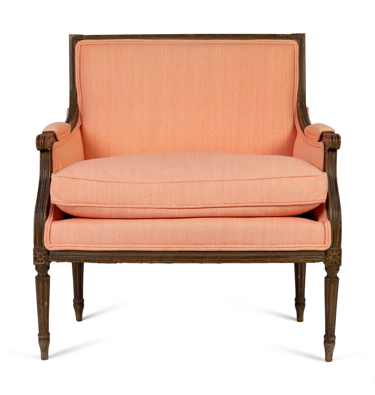 A Louis XVI Mahogany Low Bergere — 18TH CENTURY