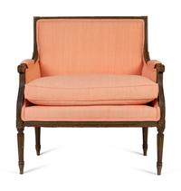 A Louis XVI Mahogany Low Bergere — 18TH CENTURY