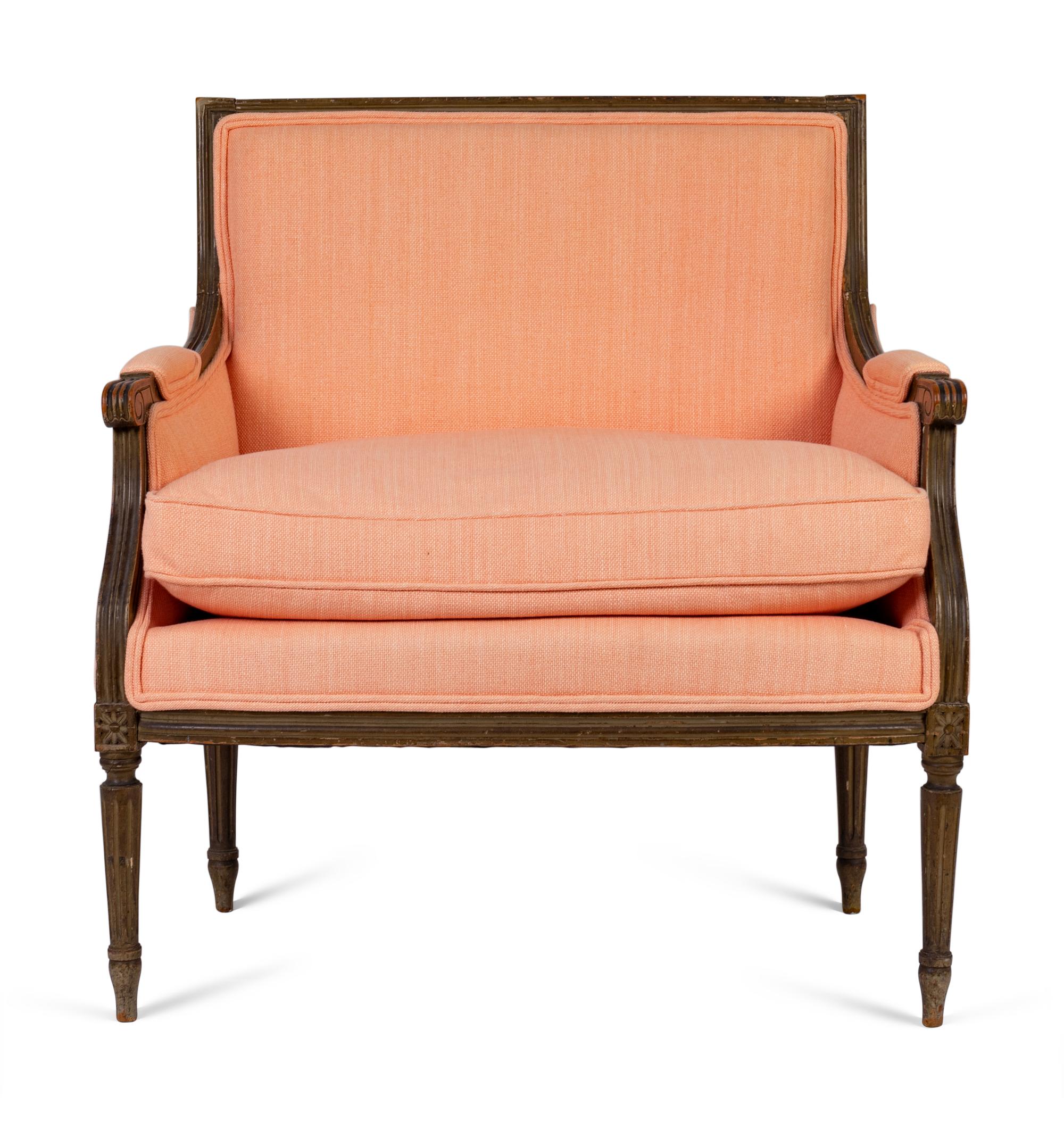 A Louis XVI Mahogany Low Bergere — 18TH CENTURY
