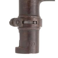 Two US Model 1851 Cadet Socket Bayonets, 1 Browned & 1 Bright with Scabbard